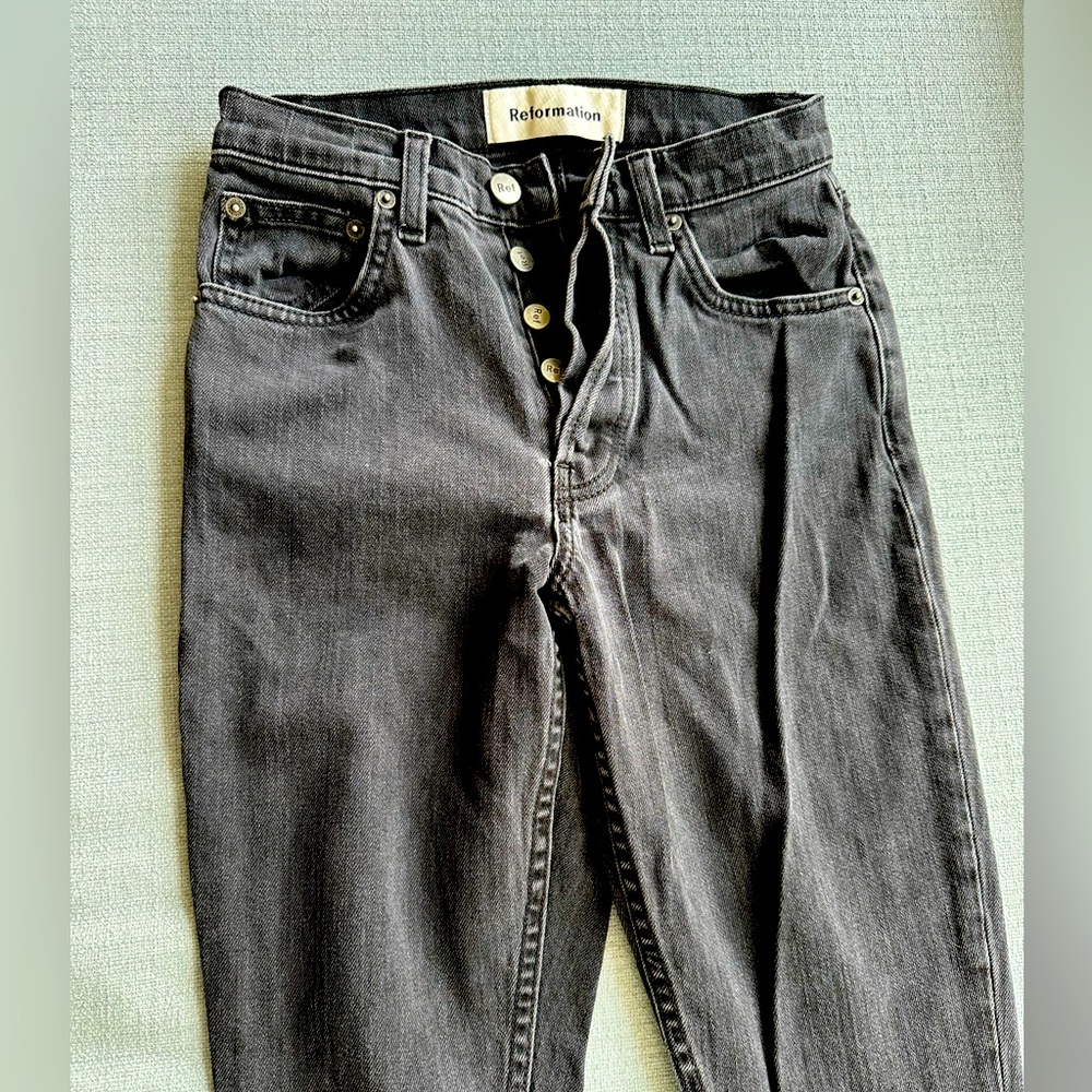 Reformation Jeans dark grey